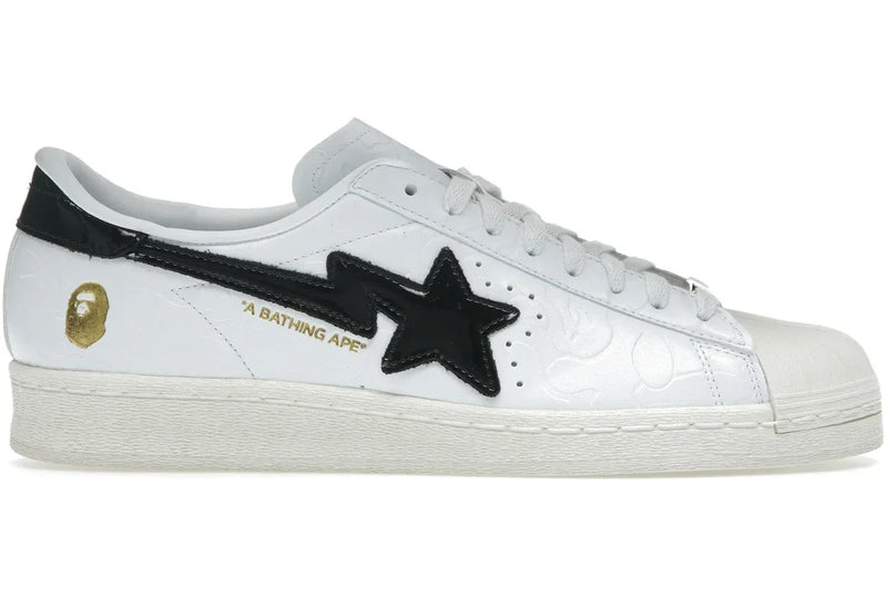 Adidas Superstar Vintage Bape White Black product image