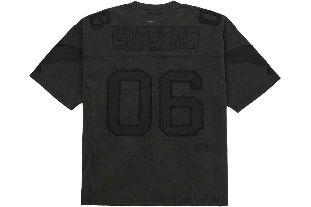 Supreme MM6 Maison Margiela Cotton Football Jersey Black