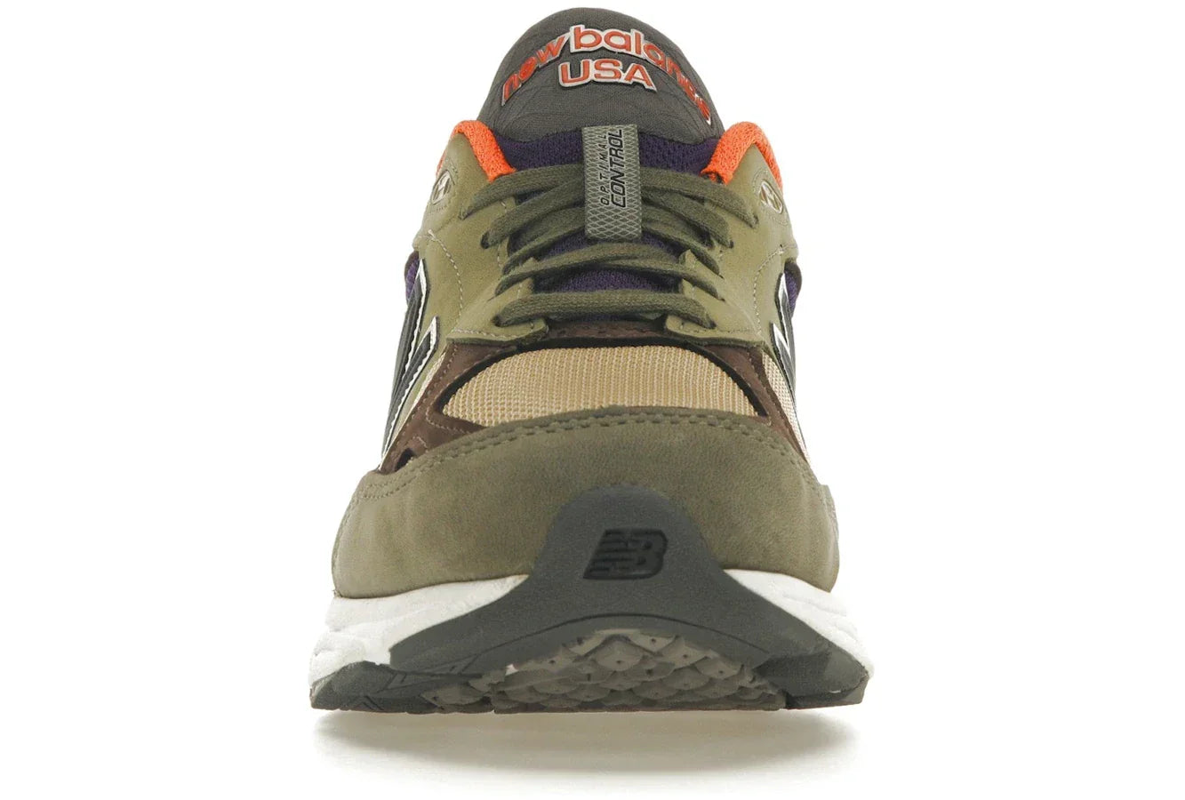 New Balance 990v3 MiUSA Teddy Santis Khaki Orange - Sneakerzone