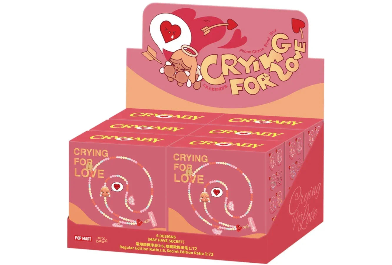 Pop Mart CryBaby Crying For Love Series Phone Charm Sealed Case - Sneakerzone