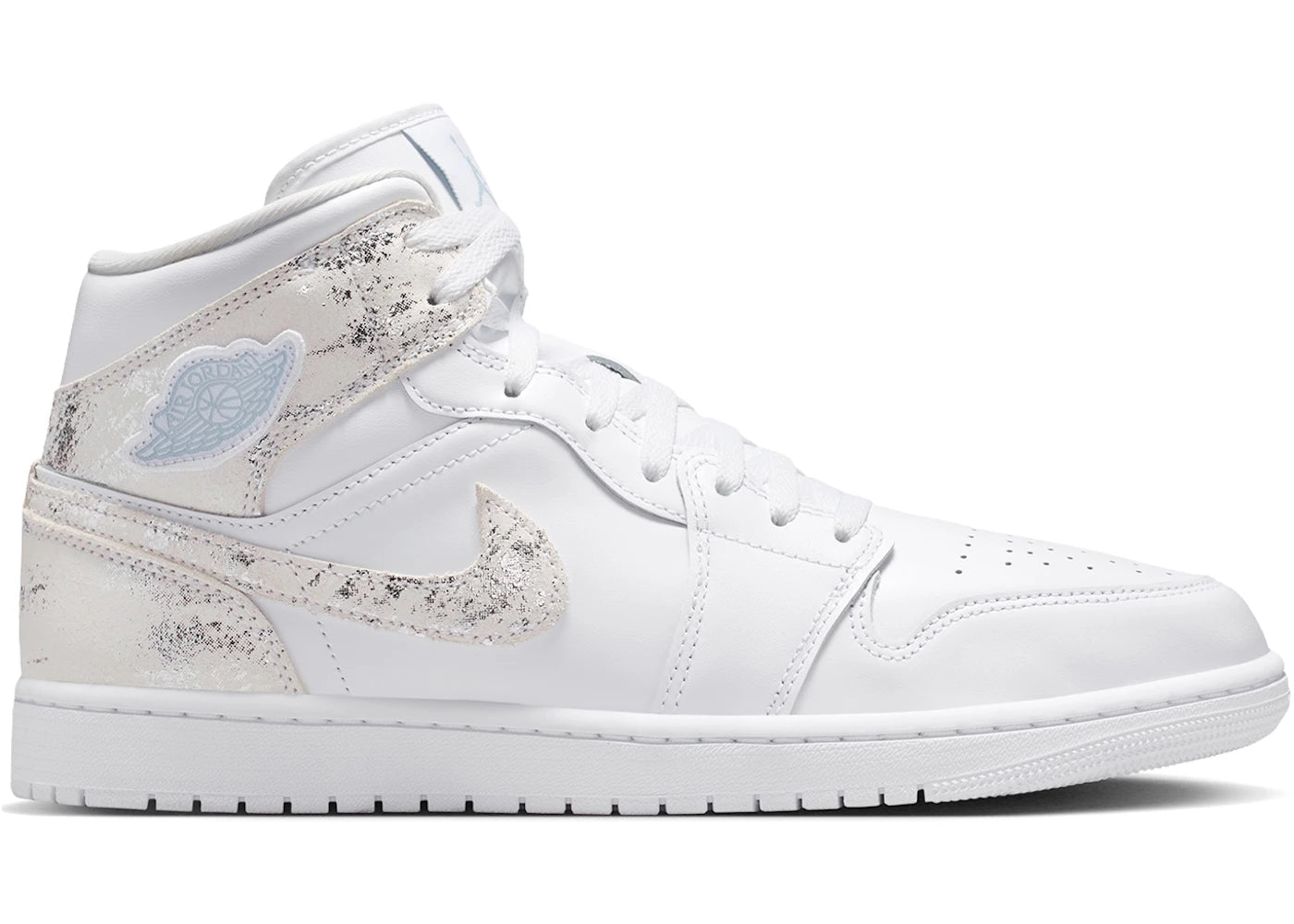 Air Jordan 1 Mid SE Distressed White Field Silver