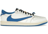 Air Jordan 1 Retro Low OG SP Fragment x Travis Scott Sail Military Blue
