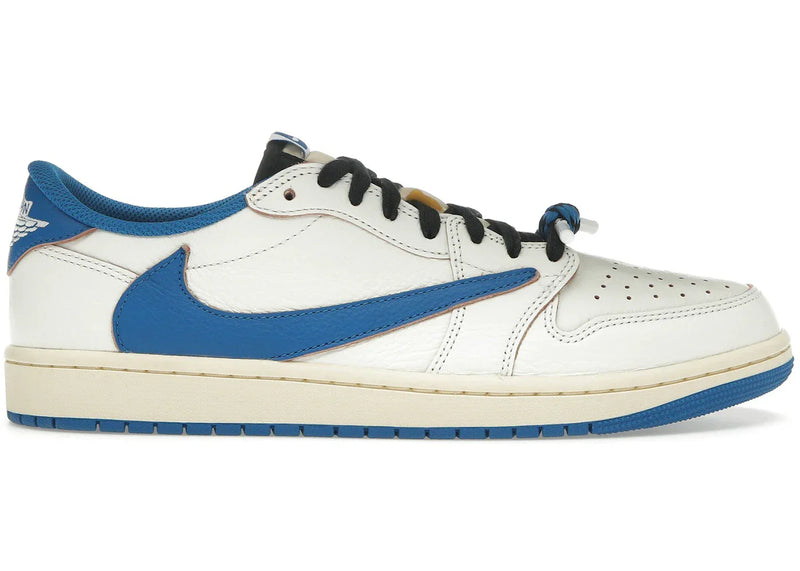 Air Jordan 1 Retro Low OG SP Fragment x Travis Scott Sail Military Blue product image