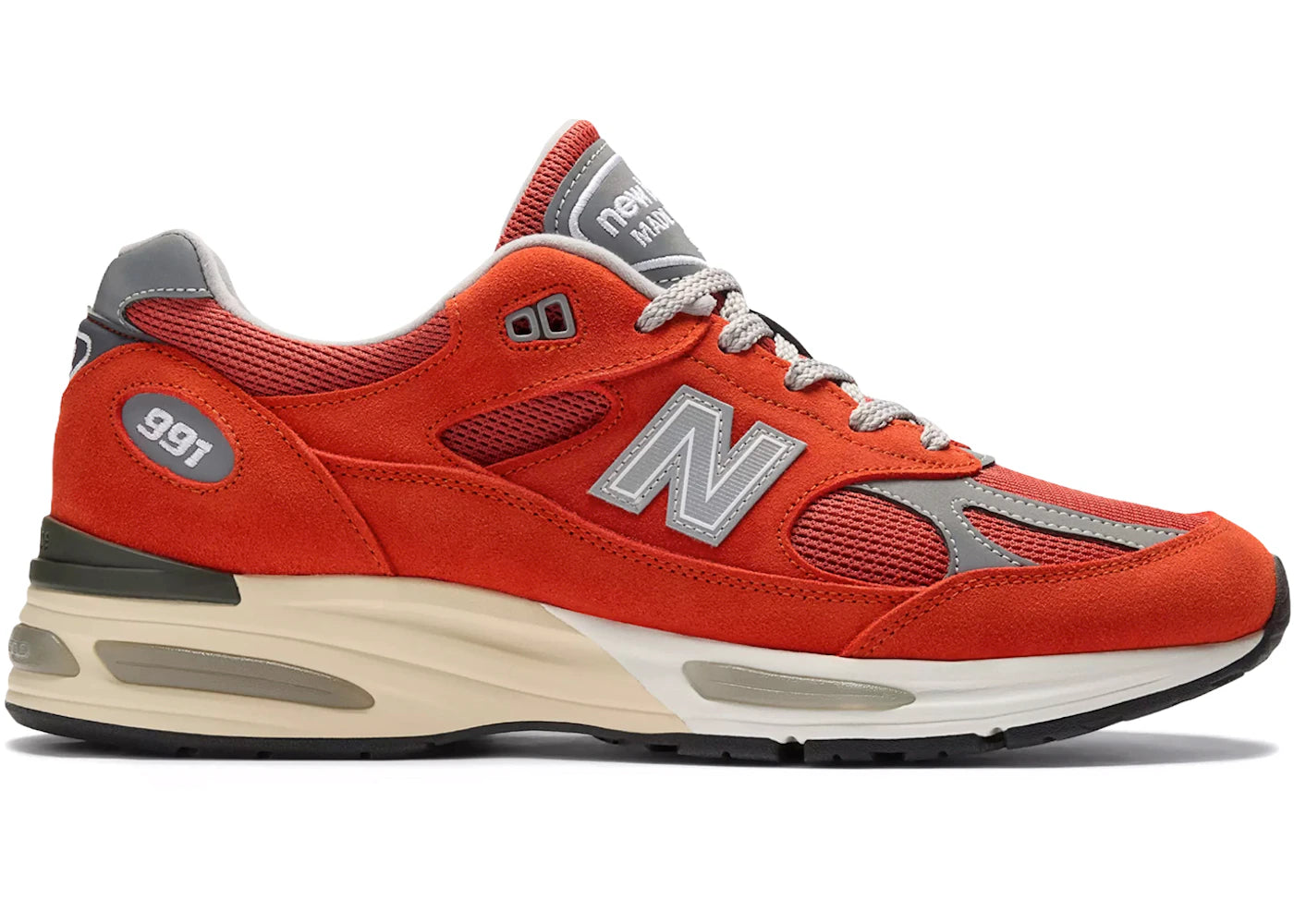 New Balance 991v2 MiUK Grenadine Fire Whirl