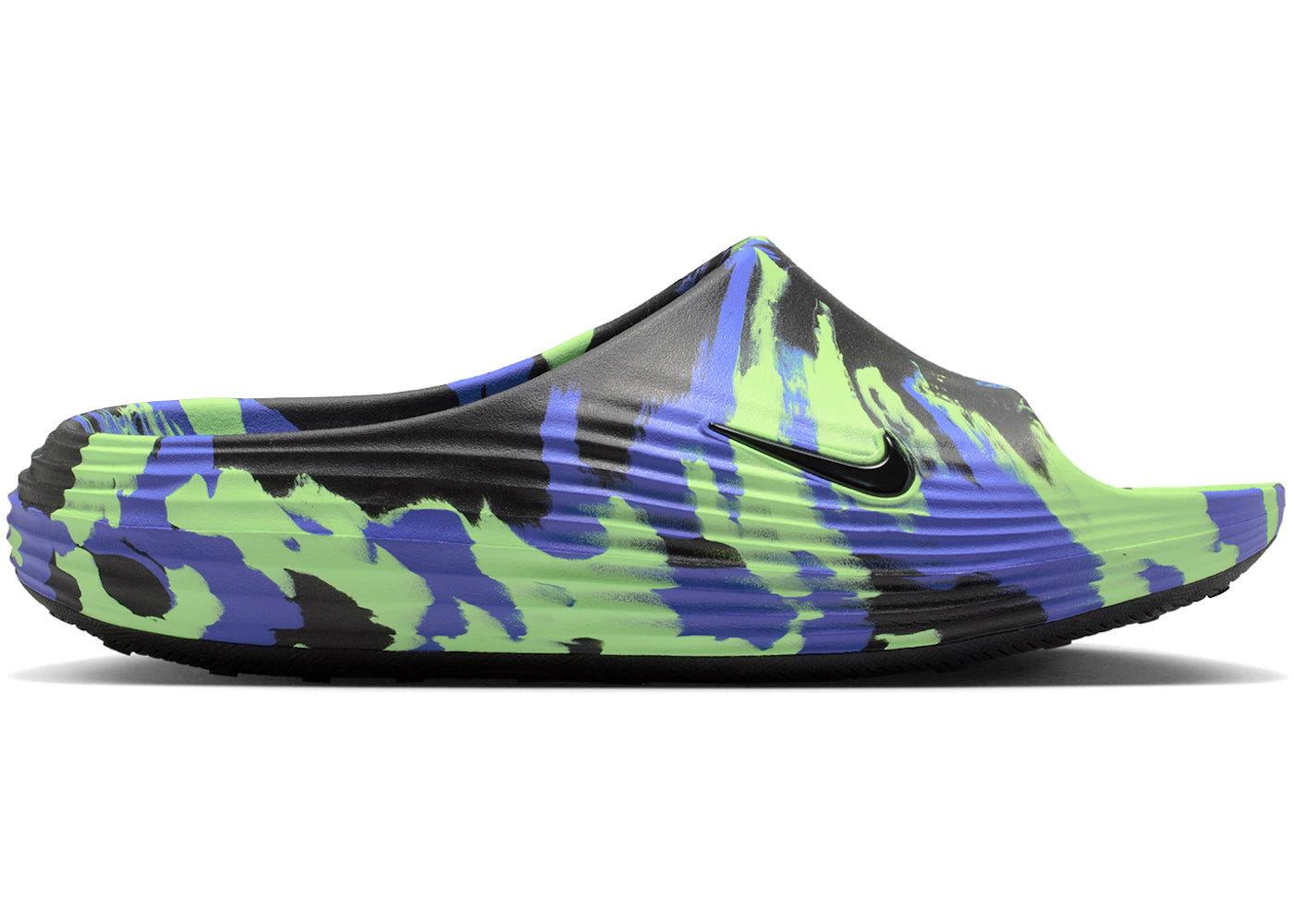 Nike ReactX Rejuven8 Slide SE Black Lime Blast Sapphire