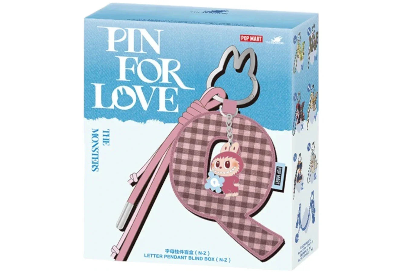 Labubu Pin for Love Series Letter Pendant N-Z - Sneakerzone