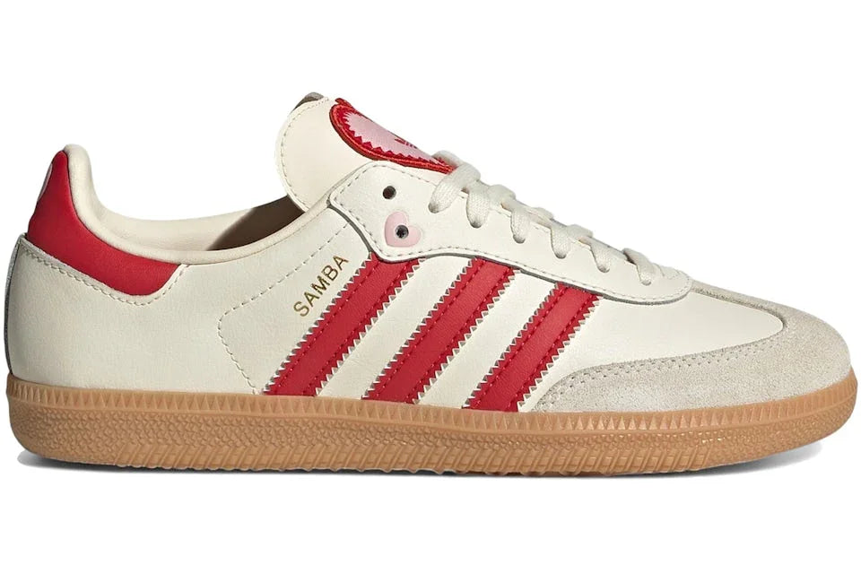 Adidas Samba OG Valentines Day Cream White Scarlet - Sneakerzone