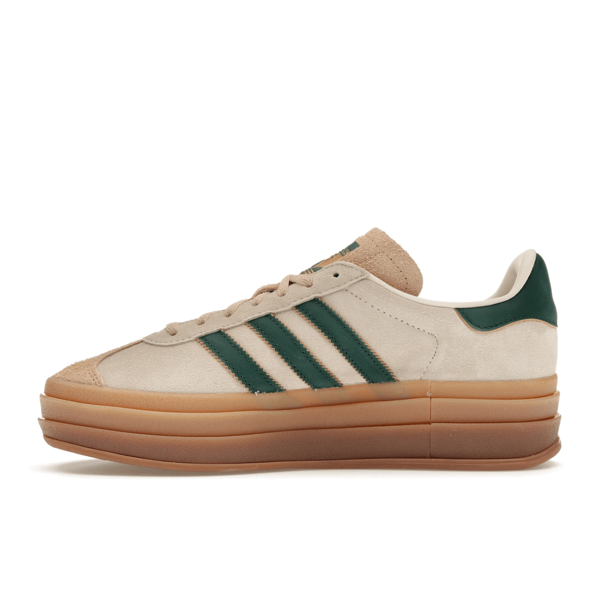 Adidas Gazelle Bold Magic Beige Collegiate Green - Sneakerzone