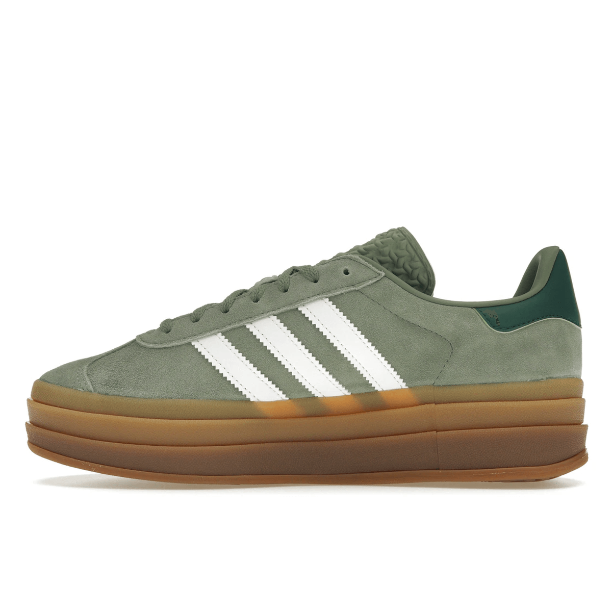 Adidas Gazelle Bold Silver Green Gum - Sneakerzone