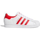 Adidas Superstar Cloud White Vivid Red - Sneakerzone