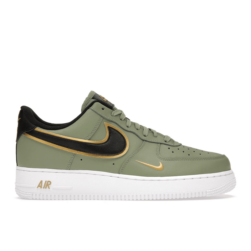 Air Force 1 Double Swoosh Olive Gold Black product image