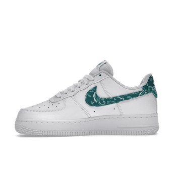 Air Force 1 White Green Paisley - Sneakerzone