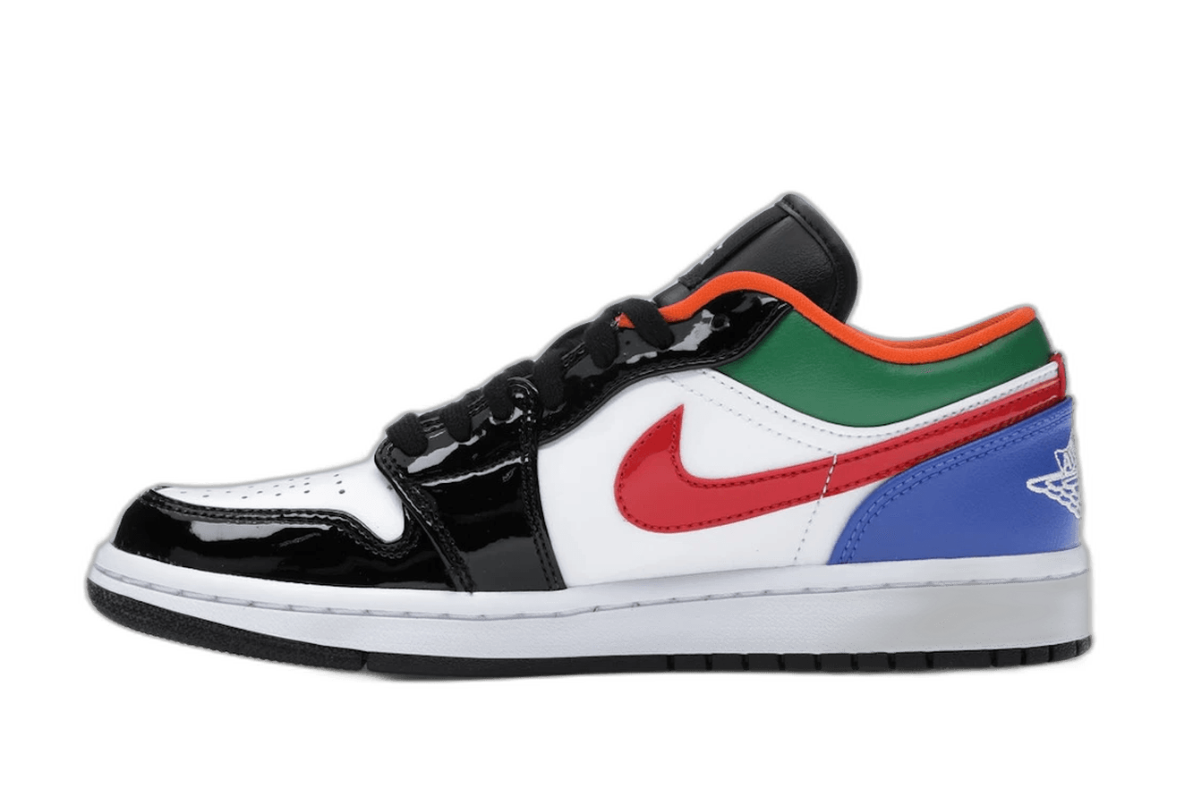 Air Jordan 1 Low Multi-Color Black Toe - Sneakerzone