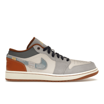 Air Jordan 1 Low SE Phantom Repaired Denim Swoosh - Sneakerzone
