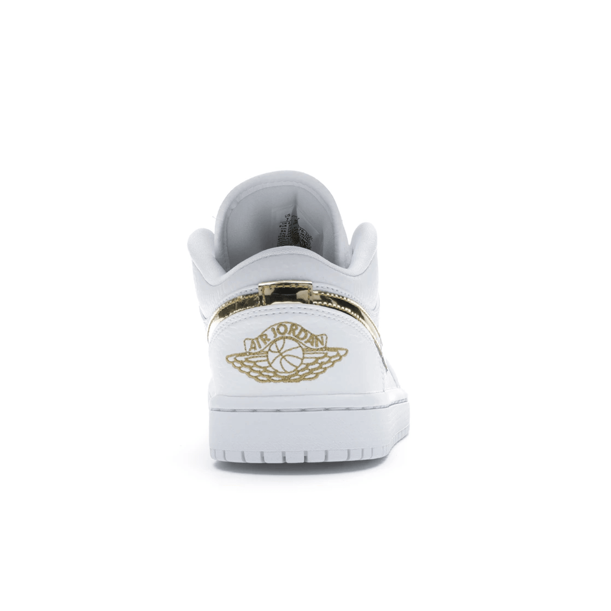 Air Jordan 1 Low White Metallic Gold - Sneakerzone