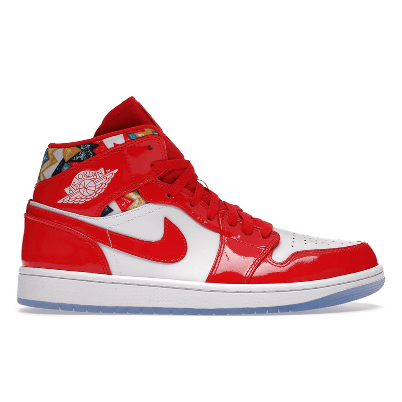Air Jordan 1 Mid Barcelona Sweater Red Patent product image