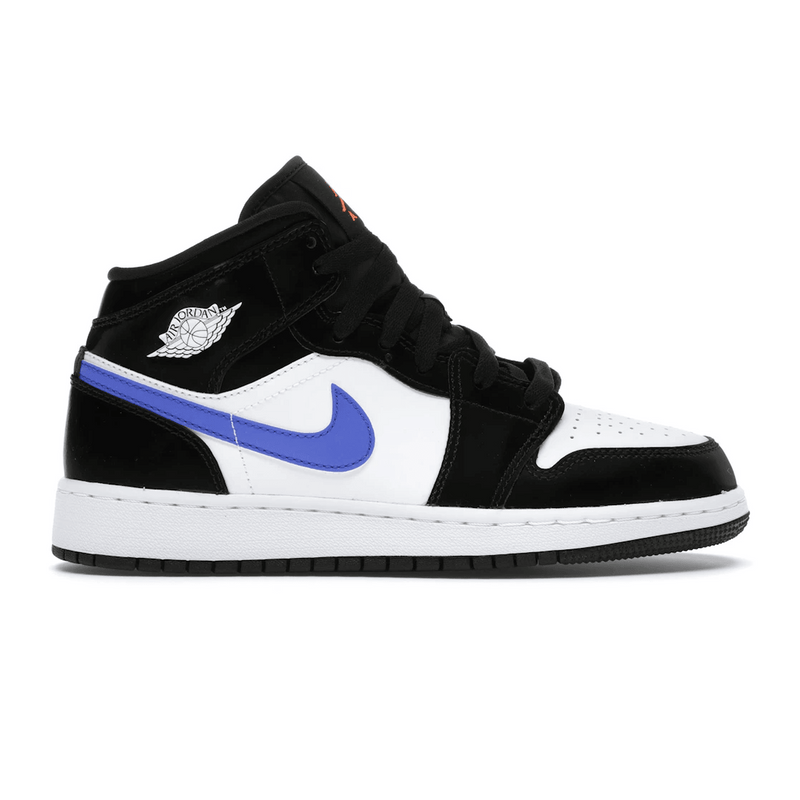 Air Jordan 1 Mid Black Racer Blue White product image