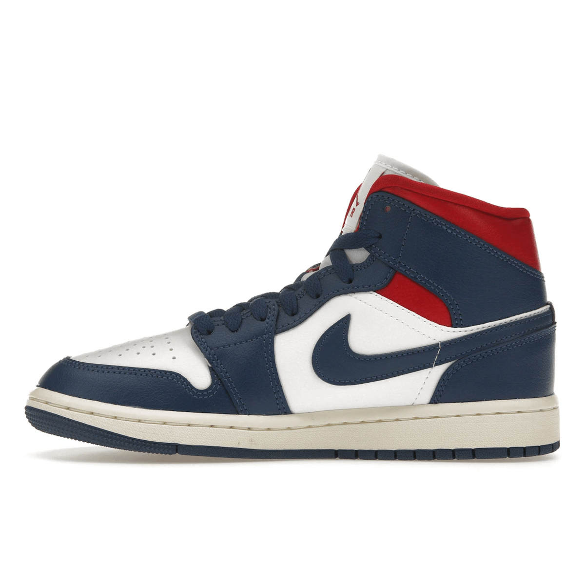 Air Jordan 1 Mid French Blue Gym Red - Sneakerzone