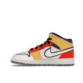 Air Jordan 1 Mid Multi-Color Canvas - Sneakerzone