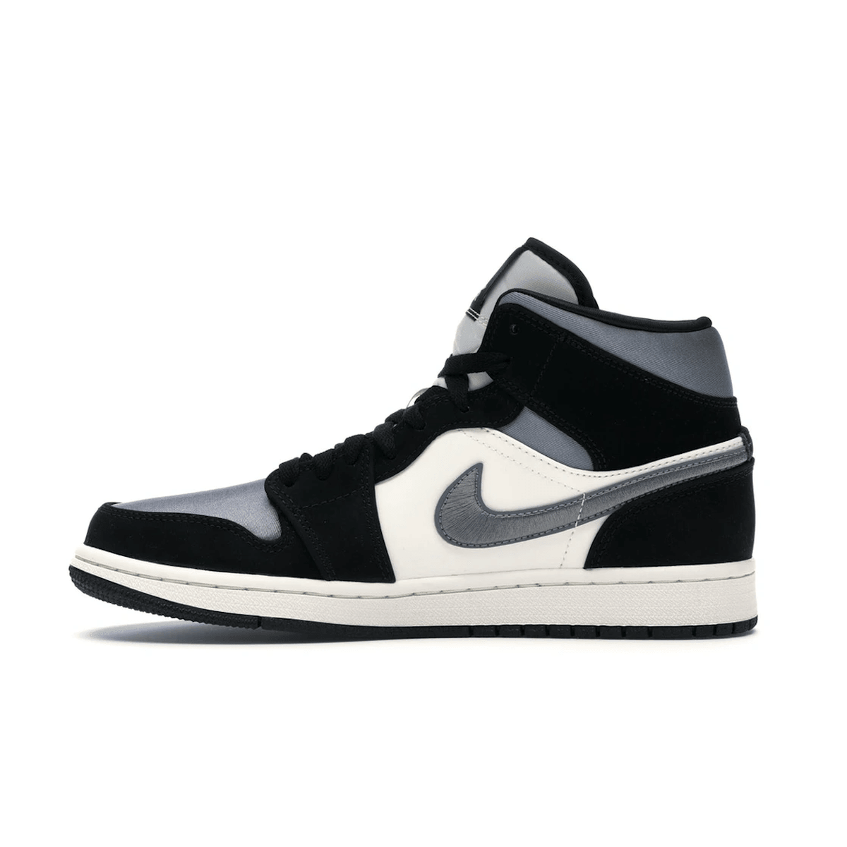 Air Jordan 1 Mid Satin Grey Toe - Sneakerzone
