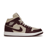 Air Jordan 1 Mid SE Split Beach Cherrywood Red - Sneakerzone