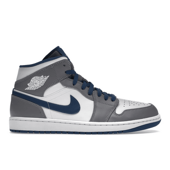 Air Jordan 1 Mid True Blue Cement - Sneakerzone