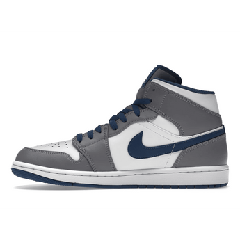 Air Jordan 1 Mid True Blue Cement - Sneakerzone