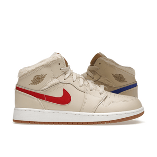 Air Jordan 1 Mid Utility Fleece Pearl White - Sneakerzone