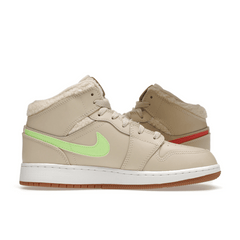 Air Jordan 1 Mid Utility Fleece Pearl White - Sneakerzone