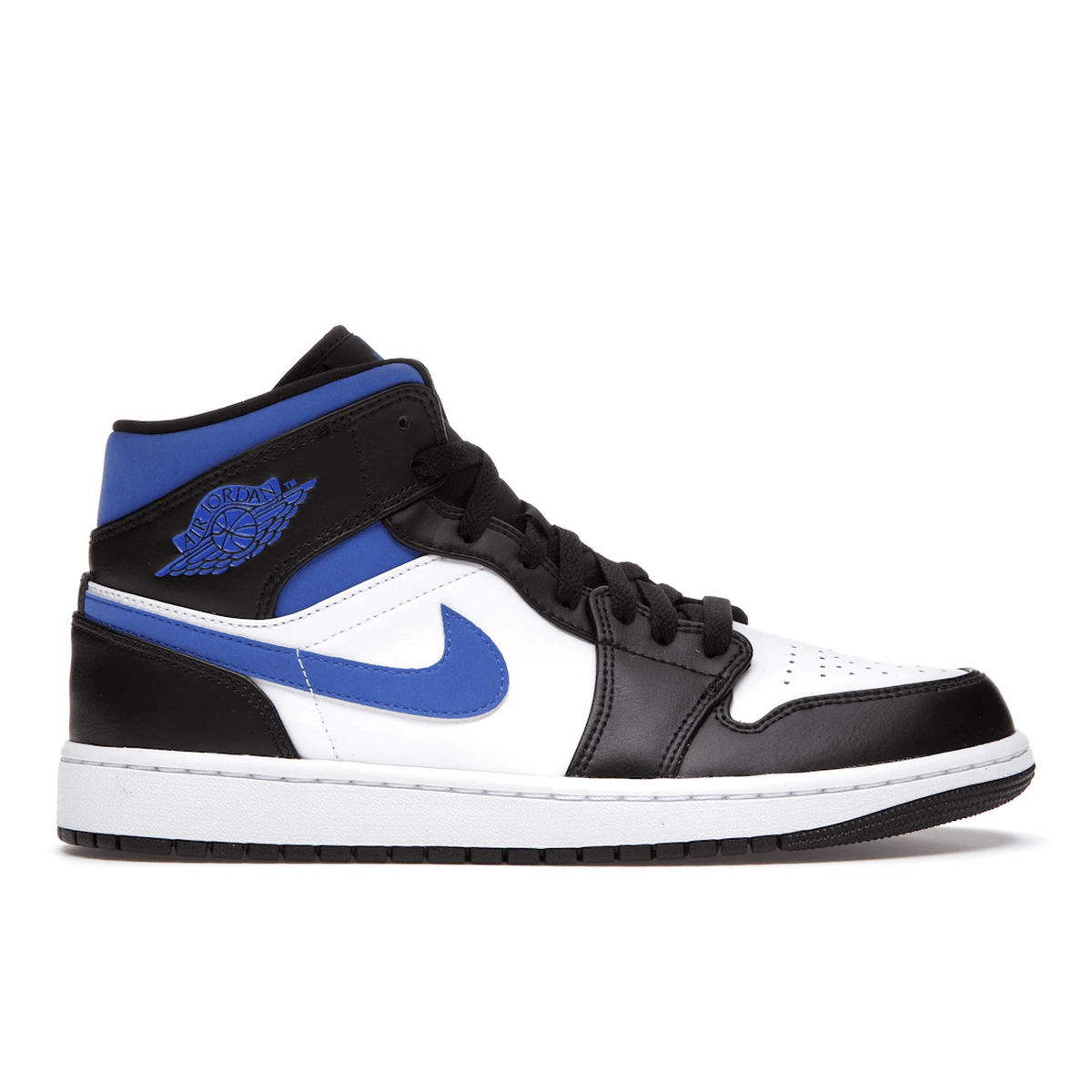 Air Jordan 1 Mid White Black Racer Blue - Sneakerzone
