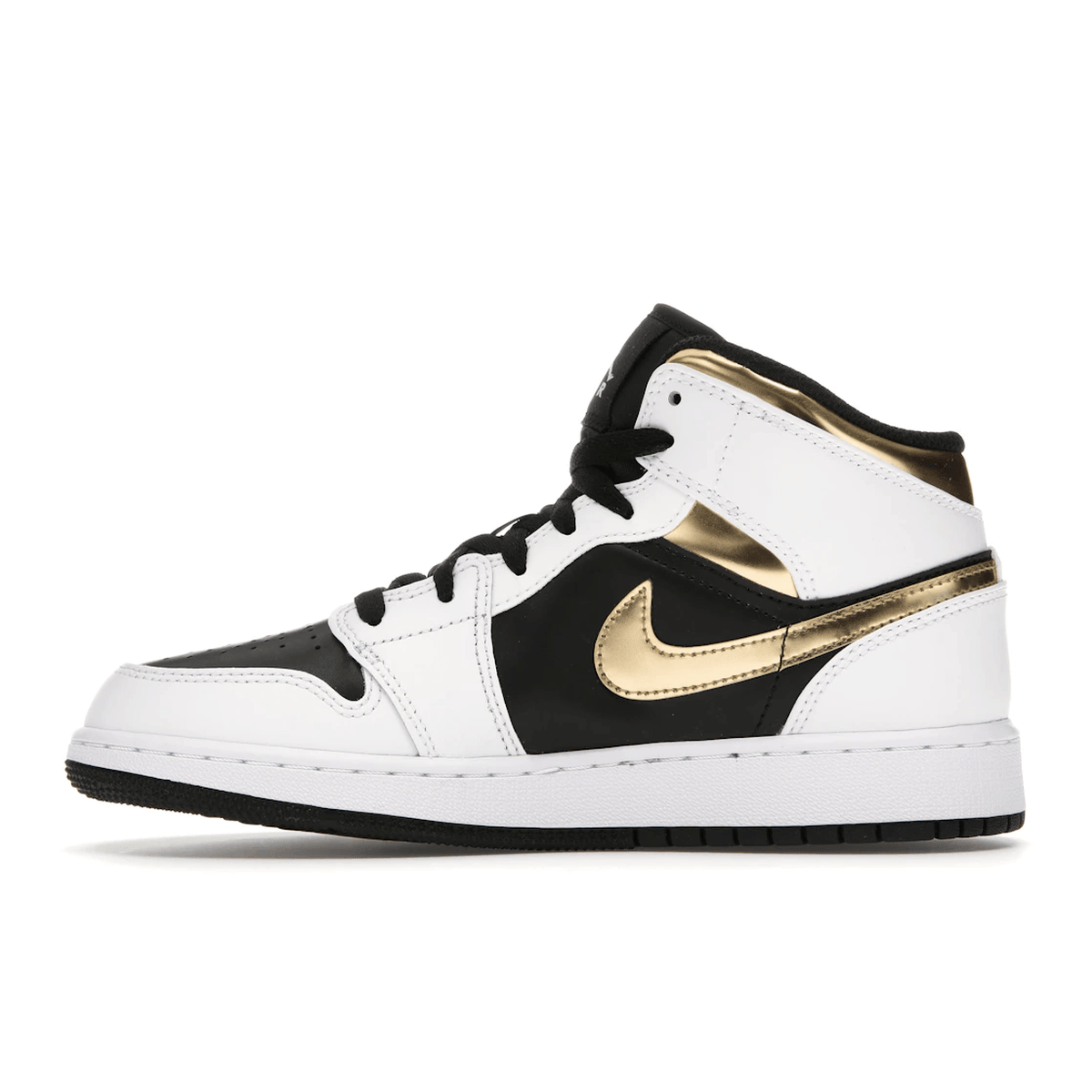 Air Jordan 1 Mid White Gold Black - Sneakerzone
