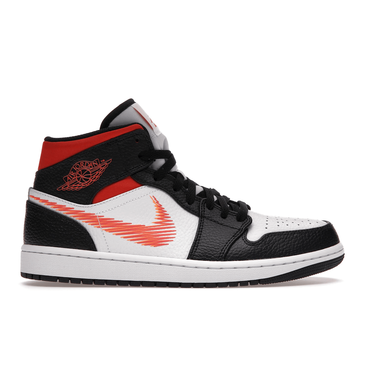 Air Jordan 1 Mid Zig Zag Swoosh Orange - Sneakerzone