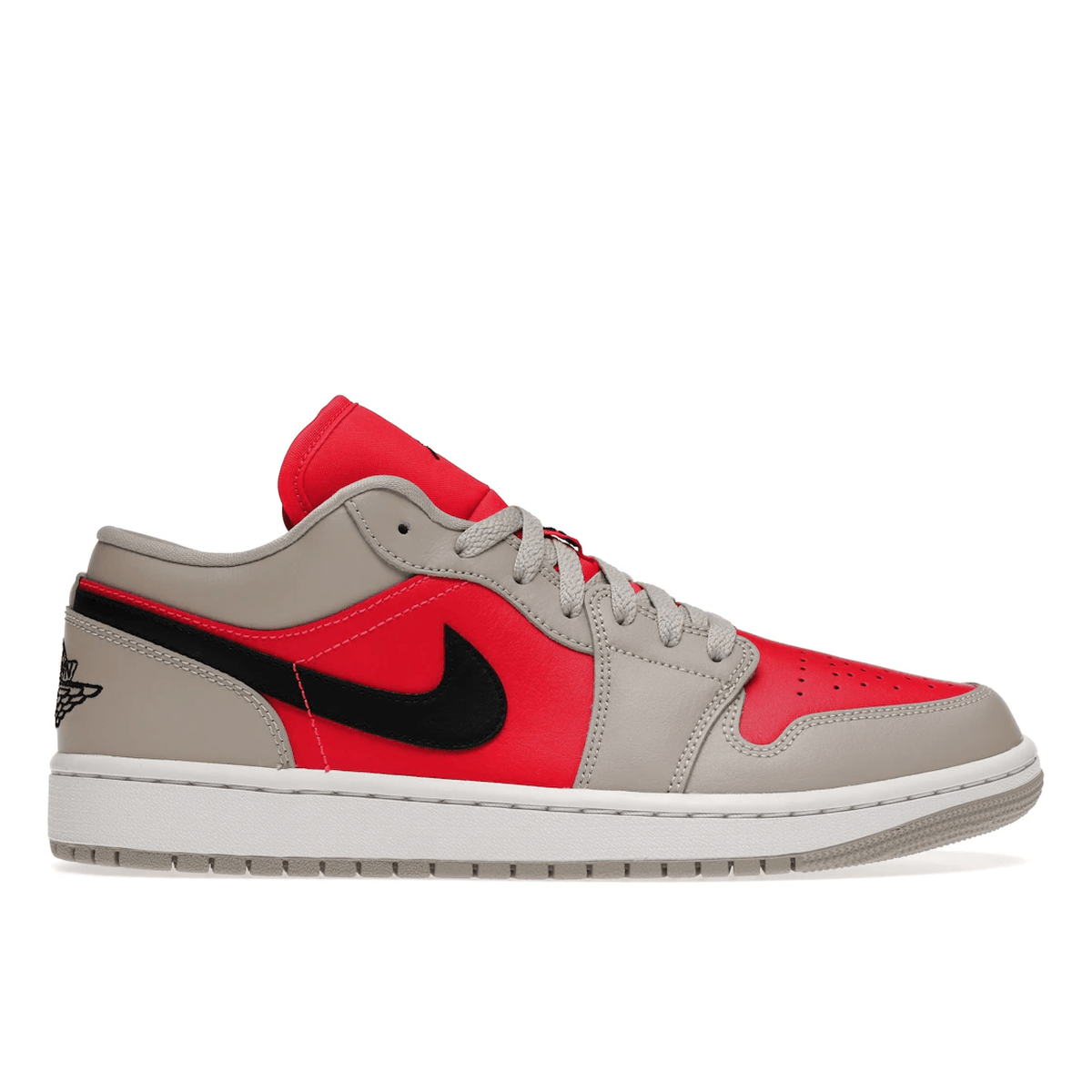 Air Jordan 1 Retro Low Light Iron Ore Siren Red - Sneakerzone