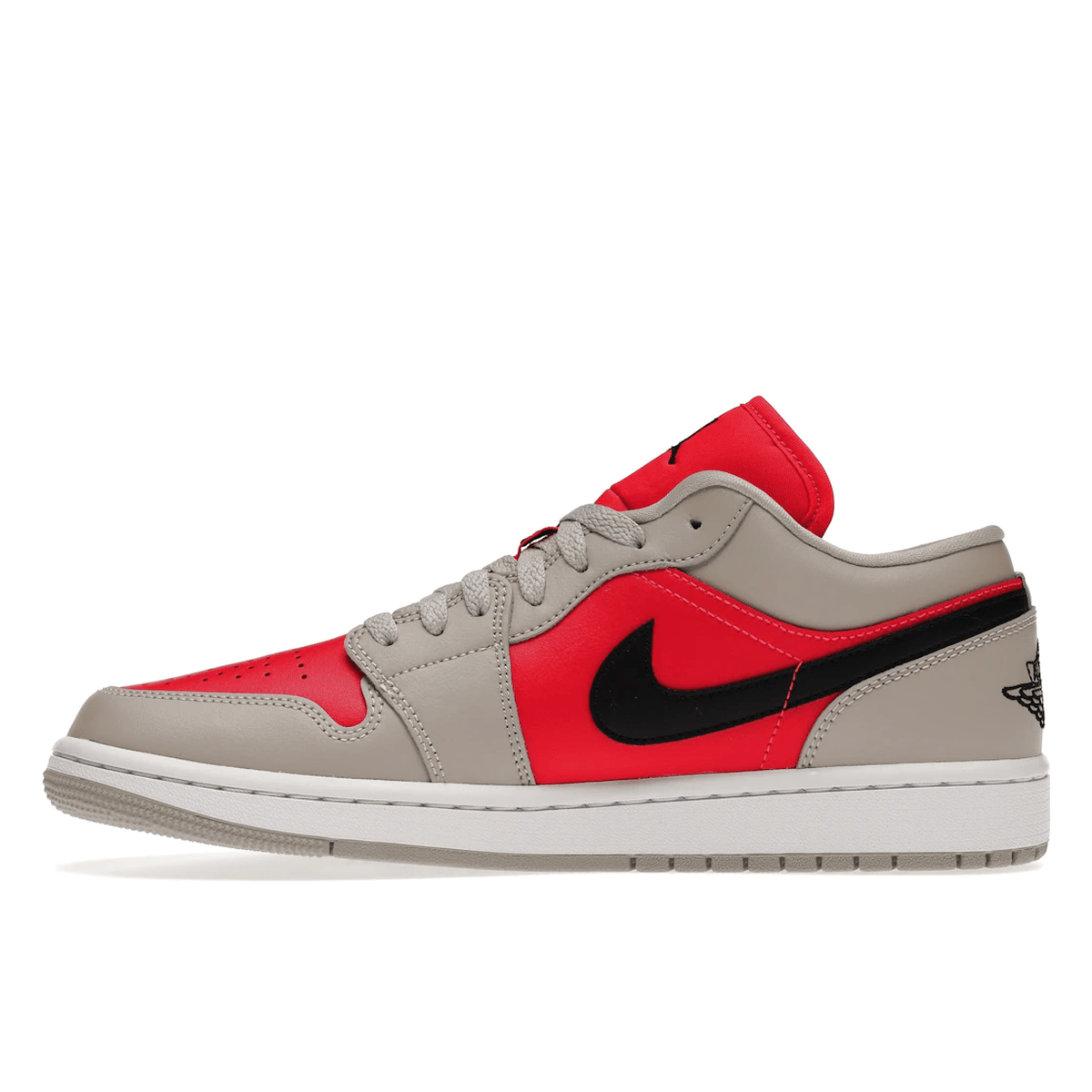Air Jordan 1 Retro Low Light Iron Ore Siren Red - Sneakerzone