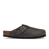 Birkenstock Boston Soft Footbed Oiled Leather Iron Grey - Sneakerzone