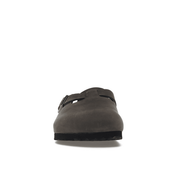 Birkenstock Boston Soft Footbed Oiled Leather Iron Grey - Sneakerzone