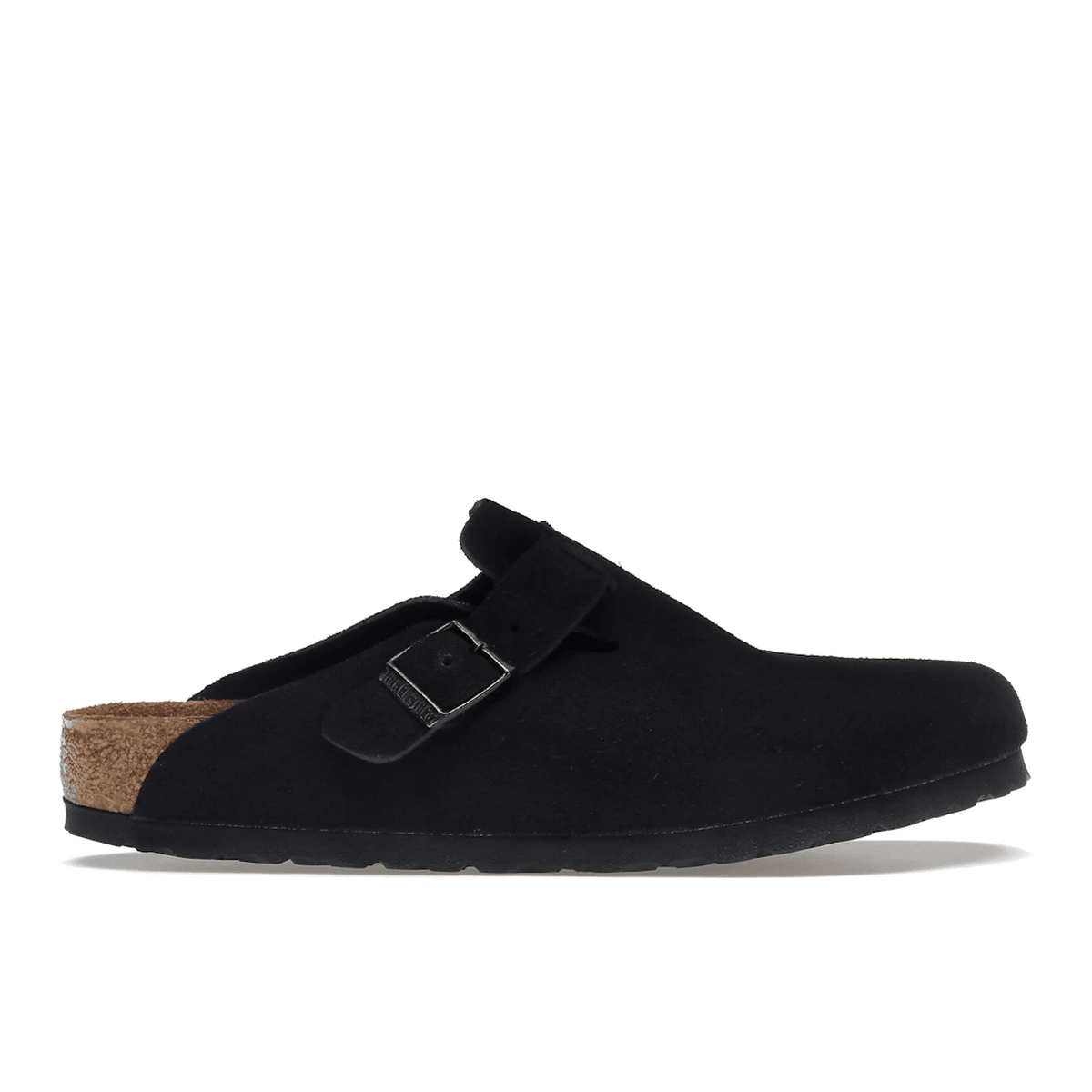 Birkenstock Boston Soft Footbed Suede Black - Sneakerzone