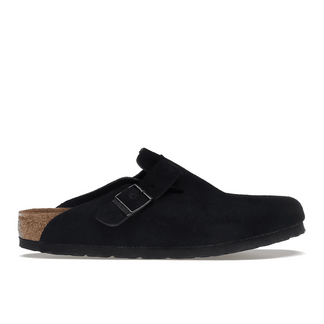 Birkenstock Boston Soft Footbed Suede Black - Sneakerzone