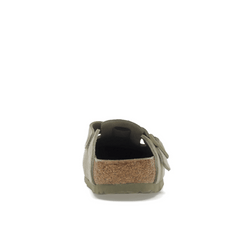 Birkenstock Boston Soft Footbed Suede Faded Khaki - Sneakerzone