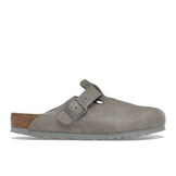 Birkenstock Boston Soft Footbed Suede Stone Coin - Sneakerzone