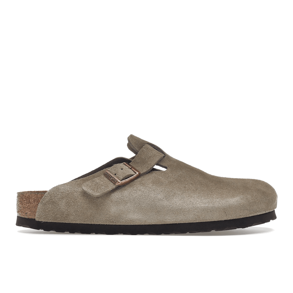 Birkenstock Boston Soft Footbed Suede Taupe - Sneakerzone
