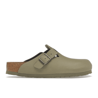 Birkenstock Boston Vegan Birkibuc Khaki - Sneakerzone