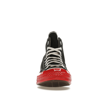 Converse Chuck Taylor All Star 70 Hi Comme des Garcons PLAY Black Red Midsole - Sneakerzone