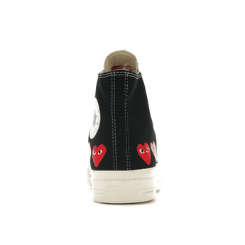 Converse Chuck Taylor All Star 70 Hi Comme des Garcons PLAY Multi-Heart Black - Sneakerzone