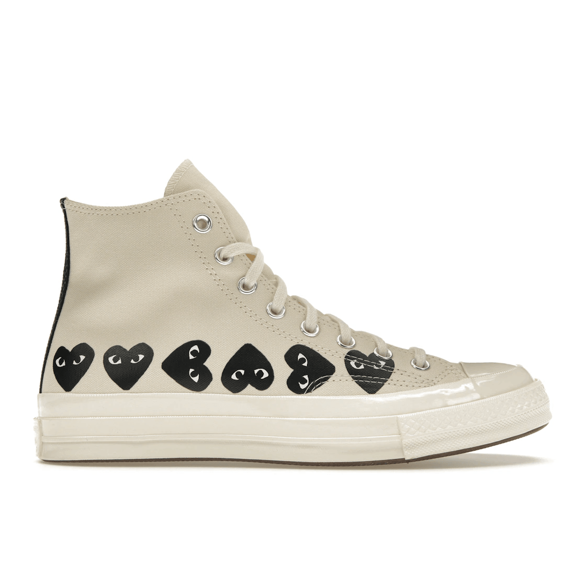 Converse Chuck Taylor All Star 70 Hi Comme des Garcons PLAY Multi-Heart Milk - Sneakerzone