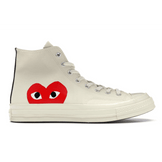 Converse Chuck Taylor All Star 70 Hi Comme des Garcons PLAY White - Sneakerzone