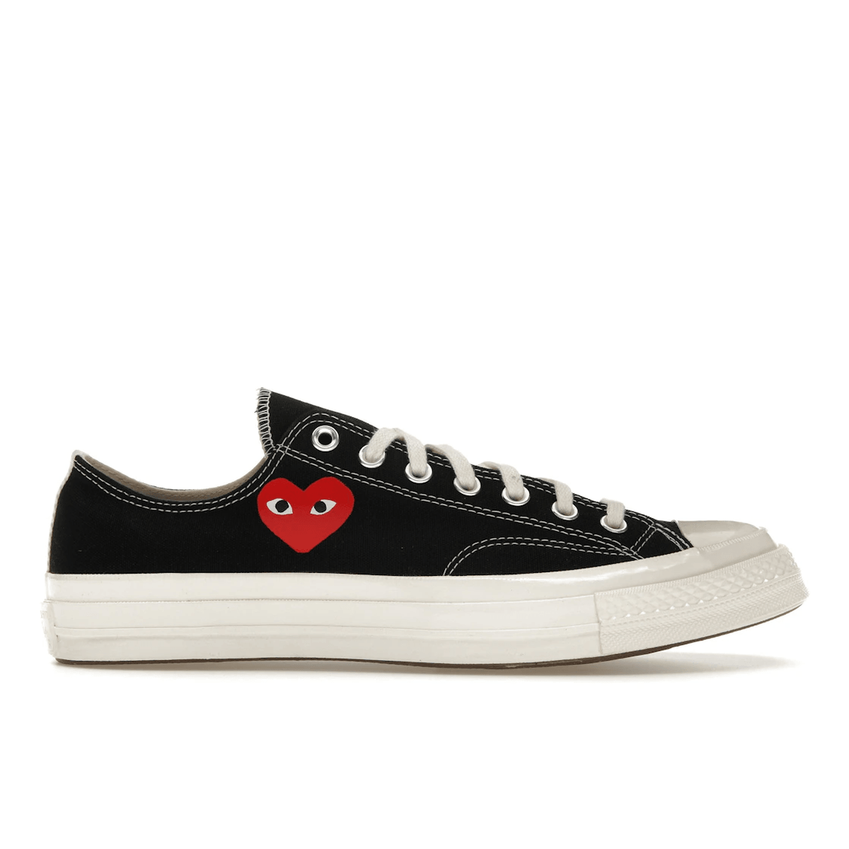 Converse Chuck Taylor All Star 70 Ox Comme des Garcons PLAY Single Heart Black - Sneakerzone