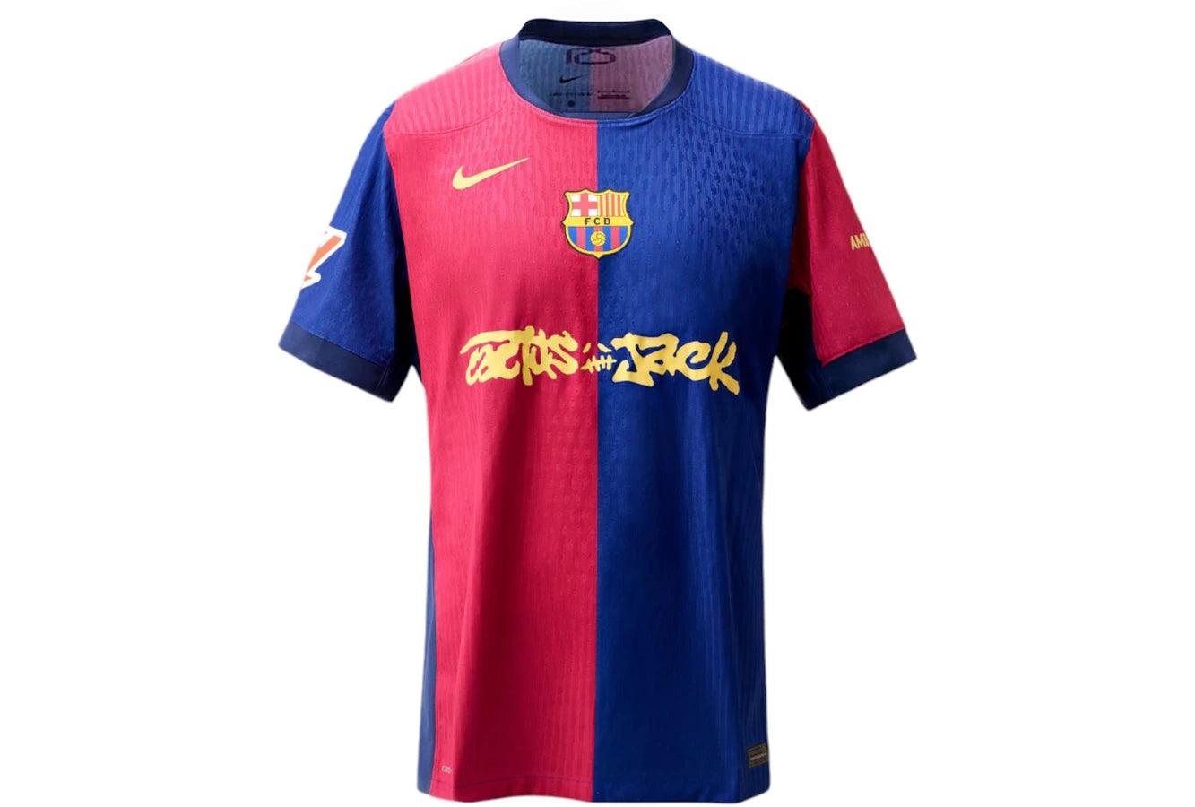 FC Barcelona x Travis Scott Limited Edition Match Home 2024/25 Jersey Blue/Scarlet - Sneakerzone