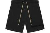 Fear of God Essentials Cream Drawstring Sweatshort Jet Black - Sneakerzone