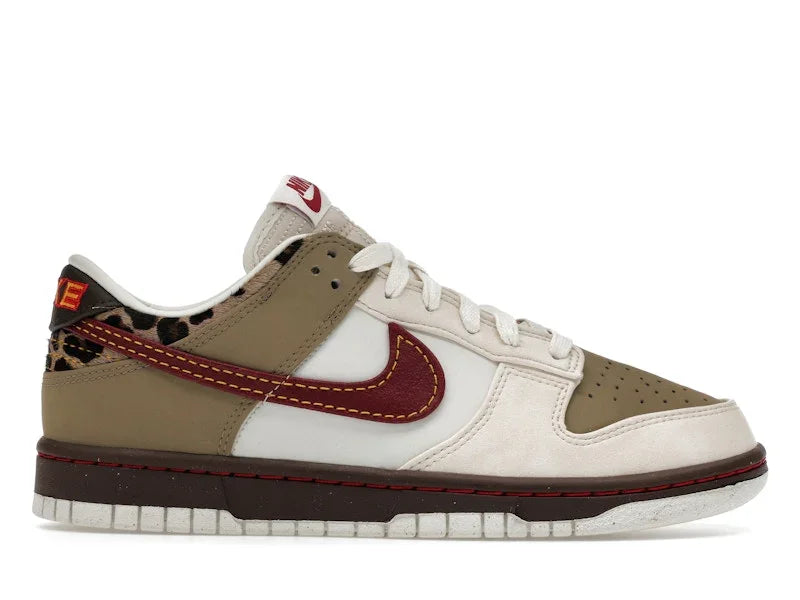 Nike Dunk Low Retro Khaki Team Red Pearl White - Sneakerzone